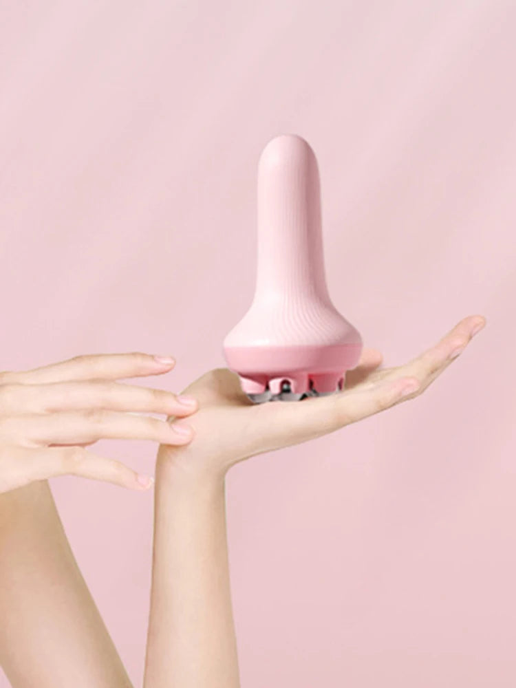 5-Bead Handheld Roller Massager for Legs & Abdomen - Muscle Relief & Abdominal Shaping, 7.5 x 7.5 x 14.5 cm (3 x 3 x 5.7 in)