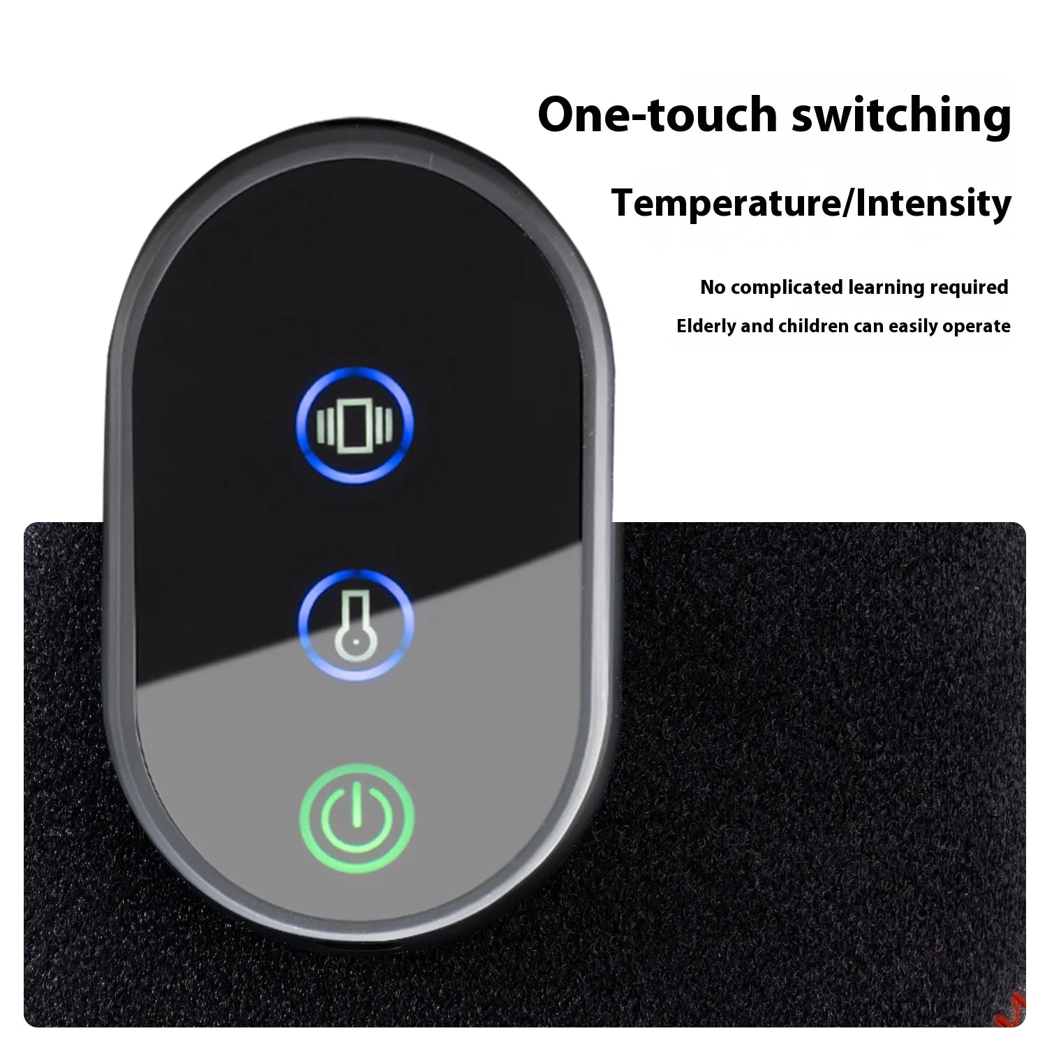 Rechargeable Ankle Massager with Heat & Vibration, Timer-Controlled Portable Foot Therapy