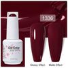 Top & Base 15ml (0.5 fl oz) Gel Nail Polish – Semi-Permanent UV/LED Soak-Off Base Coat and Top Coat, Long-Lasting Manicure