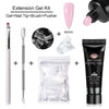 5-Piece Nail Extension Gel Set 20ml (0.68 fl oz) UV/LED & Acrylic Nail Gel for DIY Manicure