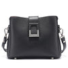 ZENCY Genuine Leather White Bucket Tote Shoulder Bag - Women's Designer Shopper Crossbody