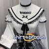 Kawaii Jirai Kei Lolita Y2K Japanese Style Peter Pan Collar Blouse Long Sleeve Sweet Bow Casual Aesthetic Top
