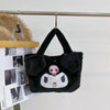 Kawaii Sanrio Plush Tote Bag – My Melody, Kuromi, Cinnamoroll Cute Cartoon Shoulder Handbag for Women & Girls