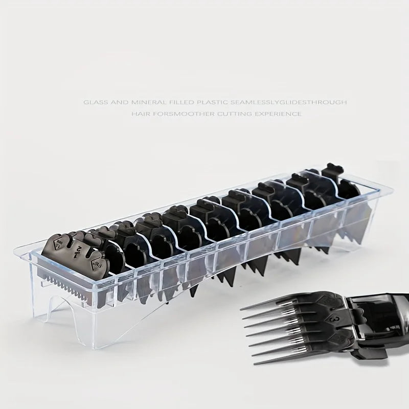 10-Pack Universal Hair Clipper Guide Comb Attachments Plastic Trimmer Guards for Men Barber & Salon