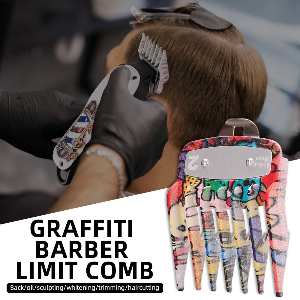 Barber Grade Stainless Steel Clipper Guide Comb Set 2/3/4-Pack Universal Fit Professional Trimmer Accessories