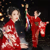 Ankle-Length Kimono Dress for Women – Traditional Japanese Yukata Cosplay Party Ethnic Streetwear