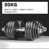 Adjustable Iron Dumbbells — 5–50 kg (11–110 lb) Each, Up to 100 kg Pair | Fast-Adjust Strength Training