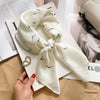 Satin Square Scarf 70cm (27.6 in) Silk-Look Polyester Neck & Hair Tie Bandana for Women Floral Headscarf Hijab