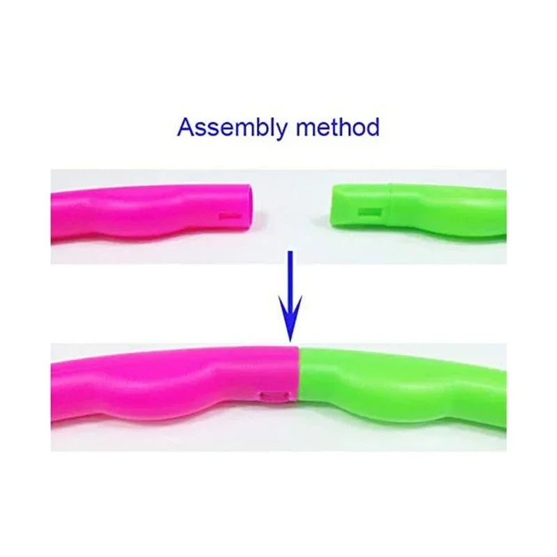 Kids Removable Sectional Hula Hoop - Adjustable Weighted PVC Fitness Hoop (40–65 cm / 16–26 in)