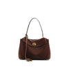 Suede Leather Tote Bag – Frosted Cowhide Large-Capacity Shoulder Kelly Bag for Autumn & Winter