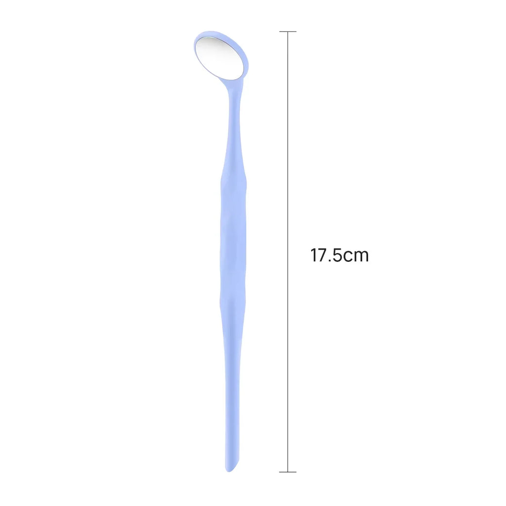 10-Pack Dental Mouth Mirrors Anti-Fog Autoclavable Front-Surface Exam Mirrors with Colorful Ergonomic Handles (17.5 x 2.2 cm / 6.9 x 0.87 in)