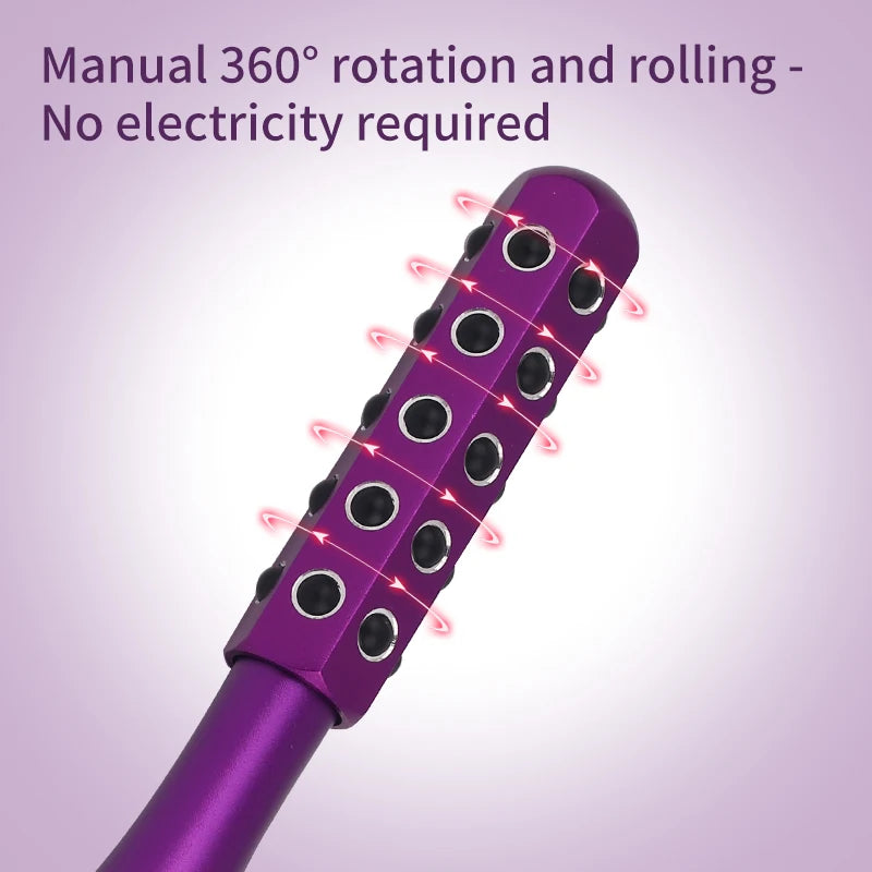 Large Facial Massage Stick Roller - Aluminum Alloy Face & Body Massager