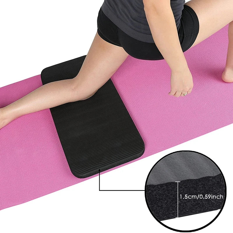 1.5cm Thick Non-Slip Yoga Knee Pad Foam Cushion, 60 x 25 cm (23.6 x 9.8 in) for Yoga, Pilates and Planks