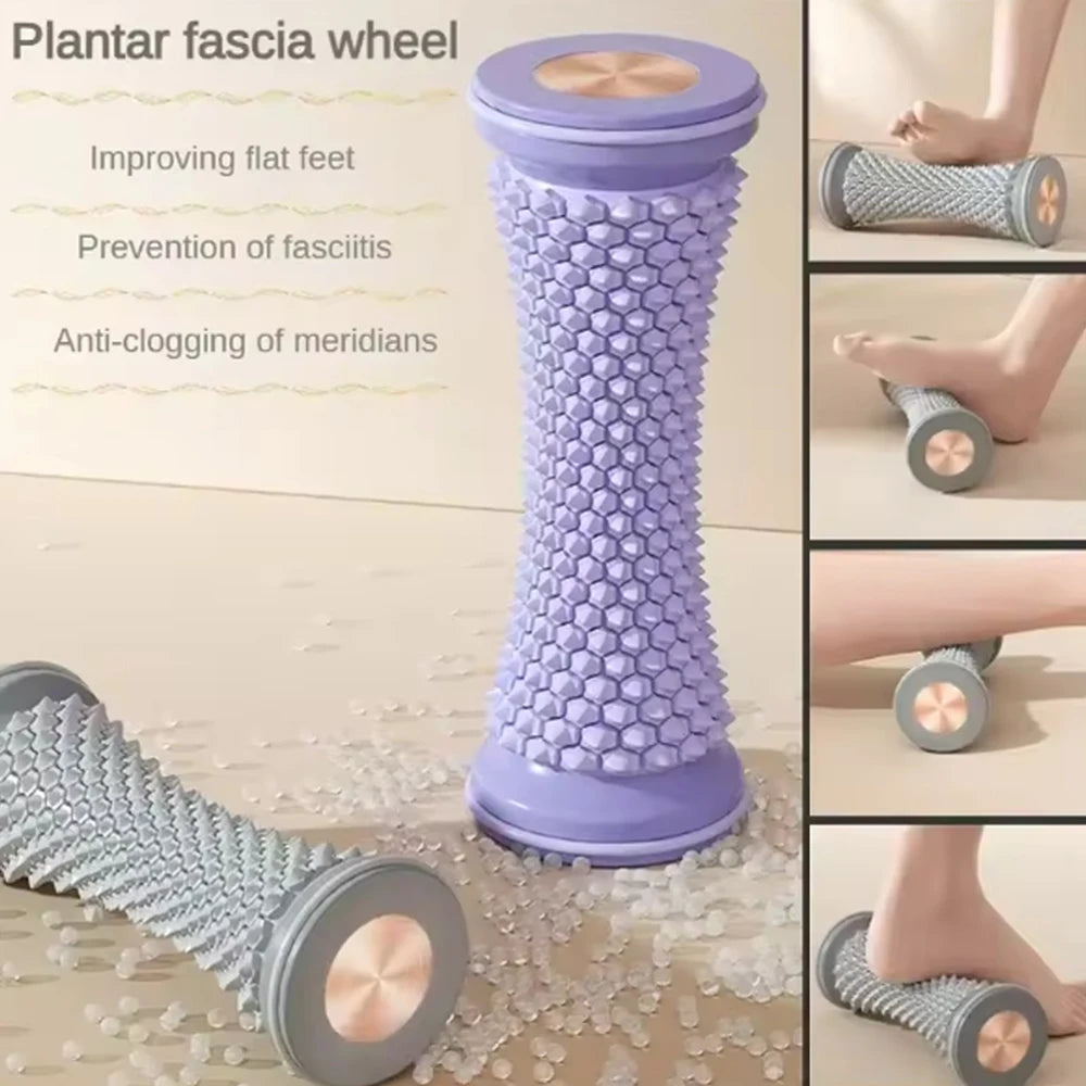 Portable Foot Massage Roller – Manual PVC/TPR Foot Massager for Plantar Fasciitis Relief, Yoga & Fitness Recovery