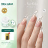 Milky Smooth Builder Hard Gel 100g (3.53 oz) UV/LED Soak-Off Nail Extension Gel — Long-Lasting, Self-Leveling Nail Builder for Manicure & Nail Art