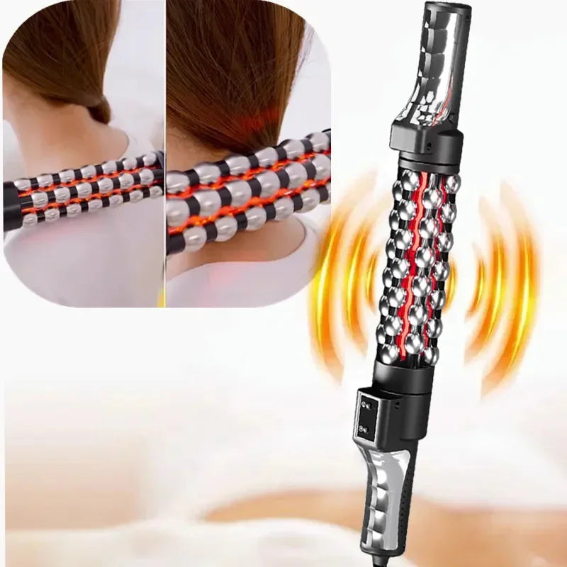36W Heated Red Light Roll Massager 360° Rotating Inner Ball for Whole Body Anti-Cellulite