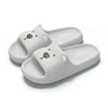 Pillow Rabbit Slippers for Women – Plush Bunny Slide House Slippers with Cushioned Thick EVA Sole