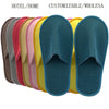 10-Pair Plush Disposable Slippers for Travel & Hotel – Unisex Size 28cm (EU 38–43) Non-Slip Soft Slides