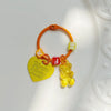 Cute Anime Animal Acrylic & Zinc Alloy Keychain with D-Shaped Buckle – Playful Bag Charm for Women