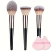 3-20 Piece Professional Makeup Brush Set – Soft Synthetic Kabuki Brushes for Eyeshadow, Foundation, Concealer, Blending & Blush