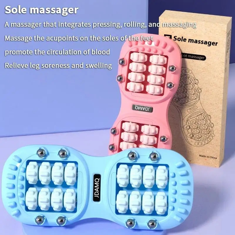 Foot Massage Roller Acupressure Reflexology Tool for Plantar Fasciitis Relief and Deep Tissue Muscle Recovery