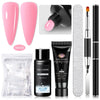 5-Piece Nail Extension Gel Set 20ml (0.68 fl oz) UV/LED & Acrylic Nail Gel for DIY Manicure