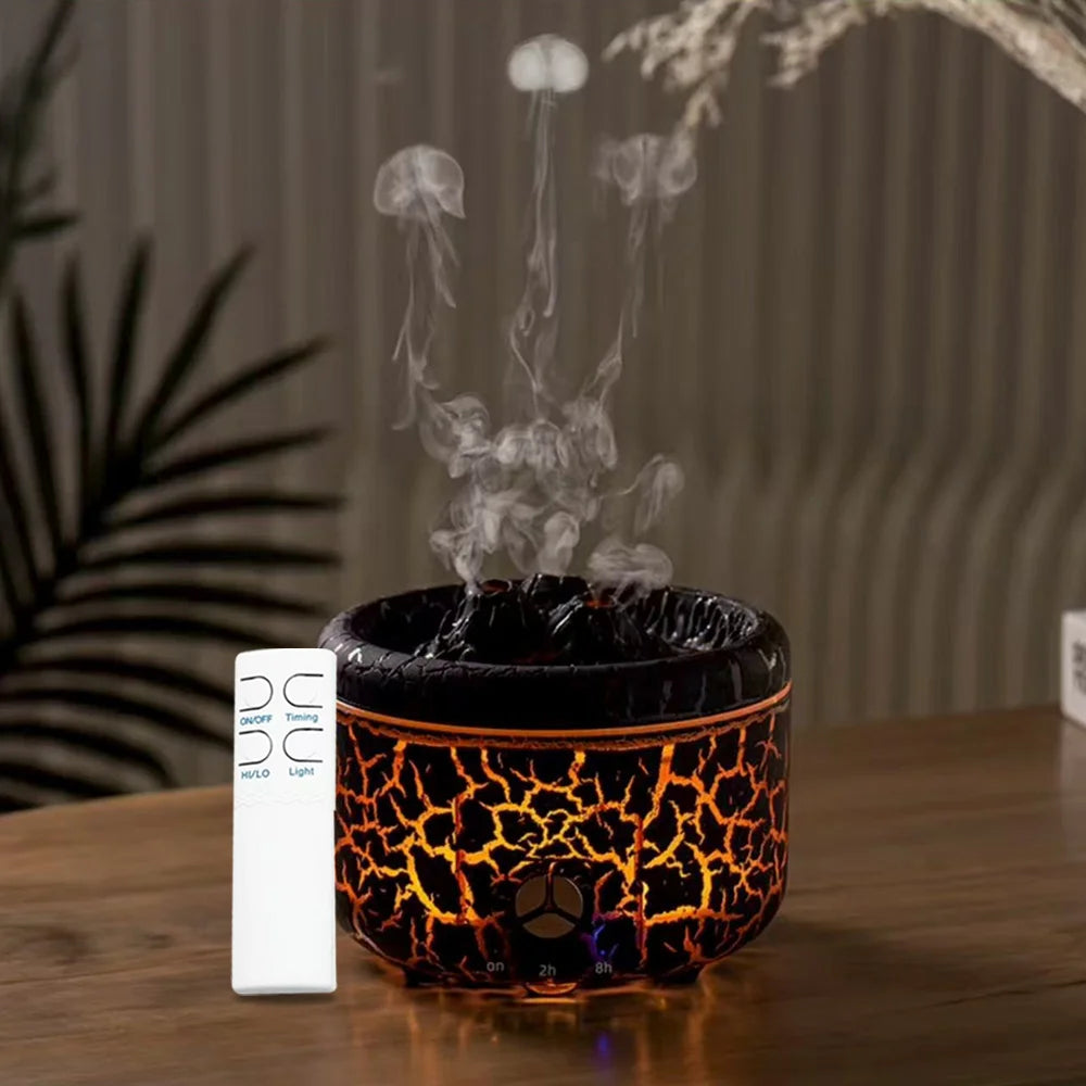 500ml (16.9 fl oz) Aroma Diffuser with Remote - Large Ultrasonic Humidifier & Essential Oil Diffuser, 2 Mist Modes, Long-Lasting Cool Mist