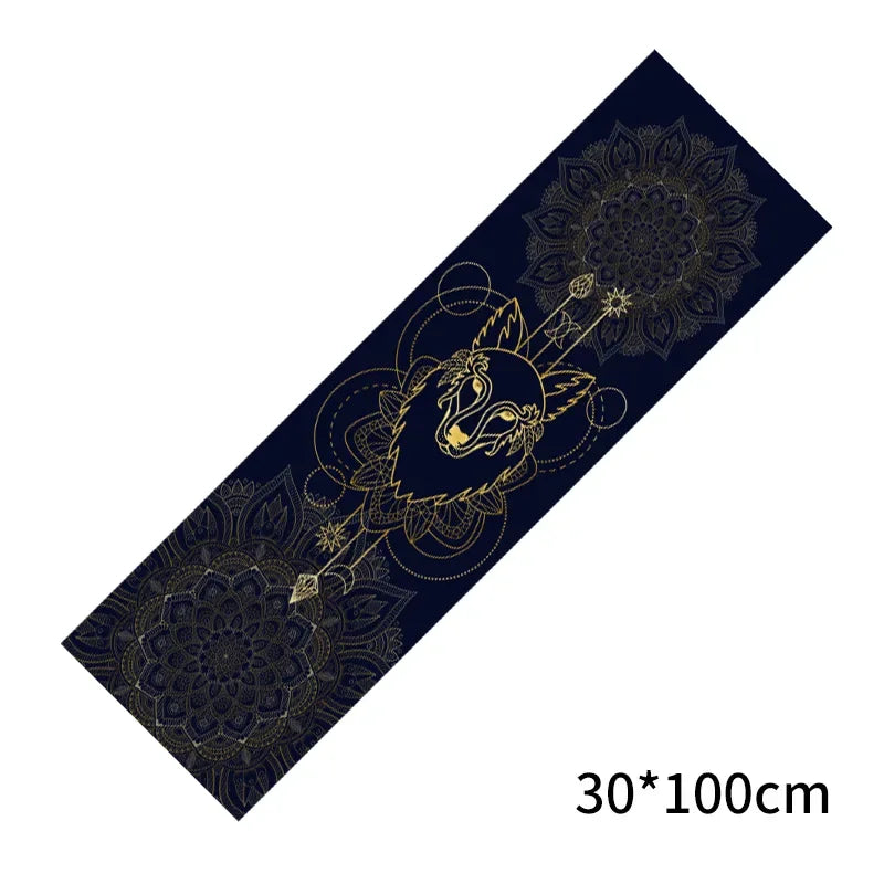 30 x 100 cm (11.8 x 39.3 in) Cooling Yoga Towel – Double-Layer Non-Slip Quick-Dry Pilates Mat Protector