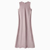 Elegant Satin Mermaid Maxi Dress with Knit Top Set – Floor-Length Women’s Evening Outfit, Spring/Summer