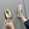 Women's PU Leather Slip-On Ballet Flats - Comfortable Loafers for Spring & Autumn