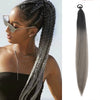 Women's Long Straight Ponytail Wig Extension - High-Temp Fiber, Festive & Braidable (1 Piece)