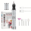 Rechargeable Electric Nail Drill Kit – Portable 4-Speed 20,000 RPM Manicure & Pedicure Set with 30+ Bits USB