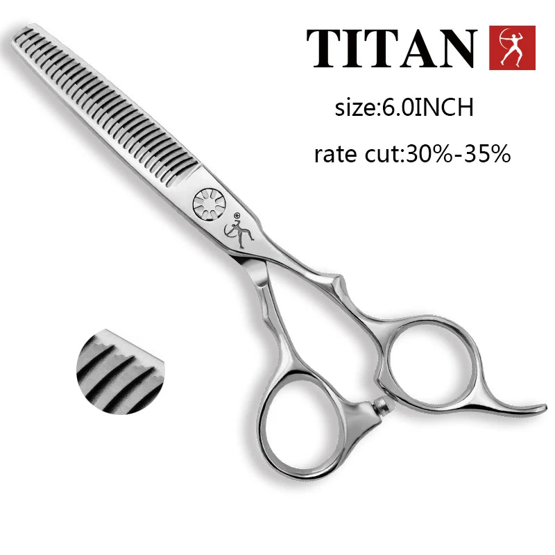 Titan VG10 Steel Hair Scissors 6.0 in (15.2 cm) Professional Hairdressing Barber Shears