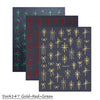 Christmas Nail Art Stickers 3/6 Pack 3D Snowflake Bow French Line Self-Adhesive Nail Decals