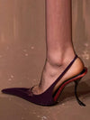 Women's Slim-Fit Pointed High Heel Sandals – 10 cm (4 in) Stiletto Party & Wedding Heels