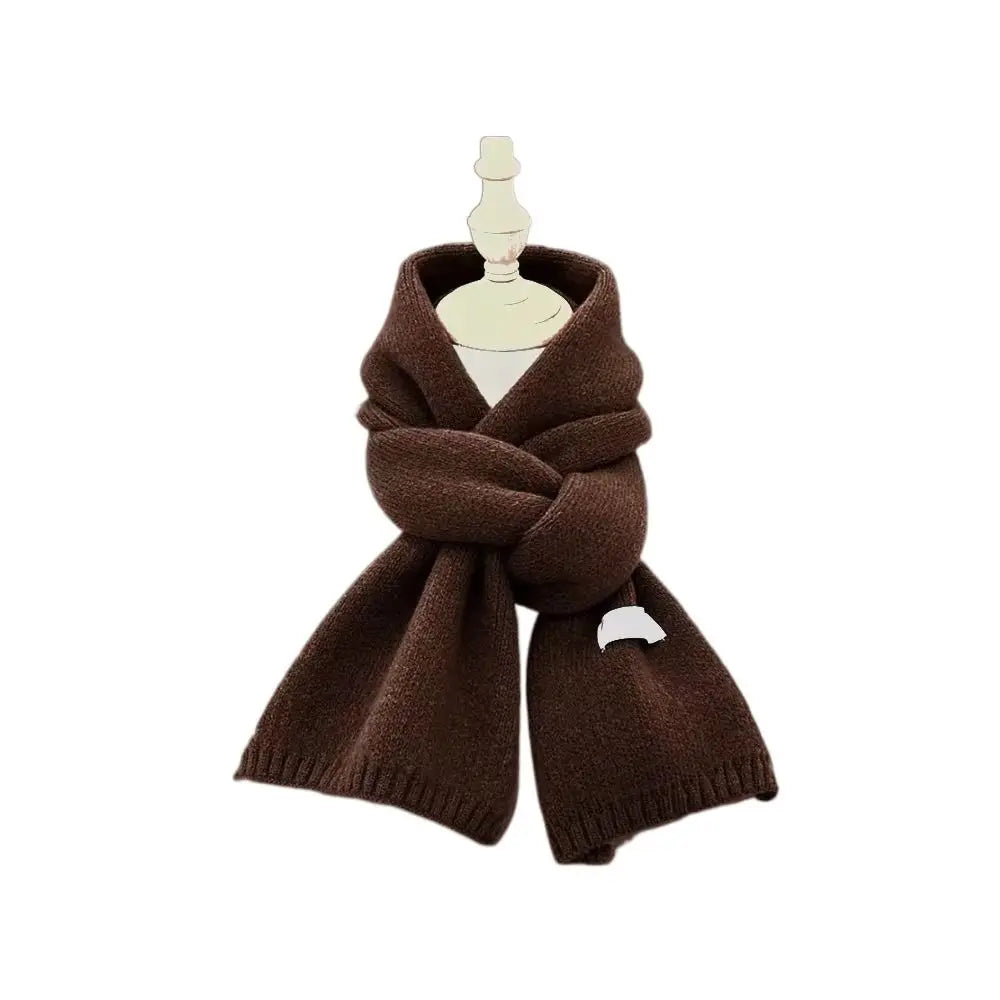 Women's Soft Cashmere-Feel Knit Winter Scarf — Long Thick Pashmina Shawl Wrap Hijab 22 x 160 cm (8.7 x 63 in)