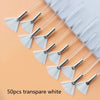 10/20/50pcs Fan-Shaped Foundation Makeup Brush Set, Multifunctional Facial Mask & Essential Oil Applicators