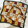 Polyester Satin-Look Square Scarf 70 x 70 cm (27.6 x 27.6 in), Cat Print Headscarf, Neck Wrap, Bandana for Women