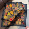 Polyester Satin-Look Square Scarf 70 x 70 cm (27.6 x 27.6 in), Cat Print Headscarf, Neck Wrap, Bandana for Women
