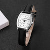 Women's Small 23mm Quartz Watch Leather Strap Arabic Numerals Fashion Wristwatch