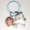 Fluffy 3D Animal Resin Keychain – Alpaca, Elk, Capybara & Goose Cute Bag Charm