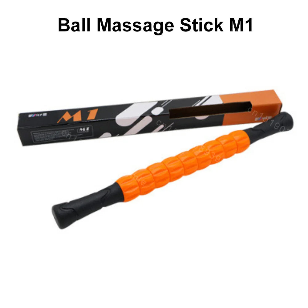 Yoga Massage Stick Roller - Portable Deep Muscle Massage Stick for Soreness Relief & Fascia Release