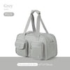 Women's Nylon Travel Weekender Bag - Large Capacity Carry-On Gym Overnight Holdall (44 x 16 x 25 cm / 17.3 x 6.3 x 9.8 in)