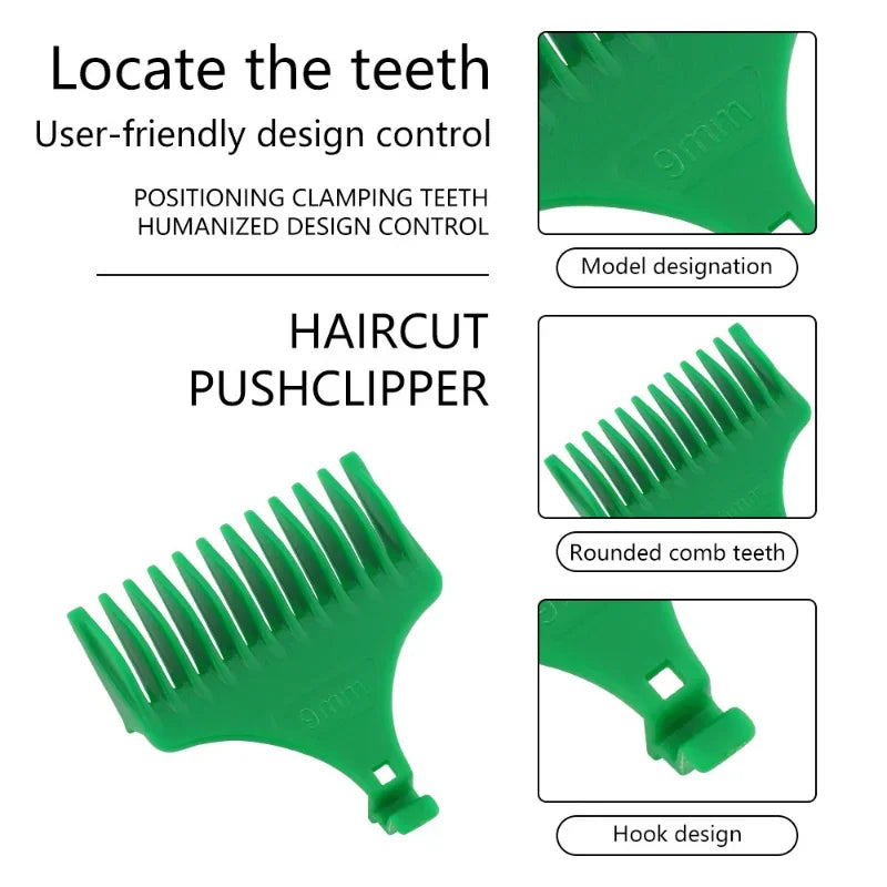 6-Pack Hair Clipper Guard Set – 1mm (0.04") 2mm (0.08") 3mm (0.12") 4mm (0.16") 6mm (0.24") 9mm (0.35") – Universal Trimmer Guide Combs for Hair Cutting & Styling
