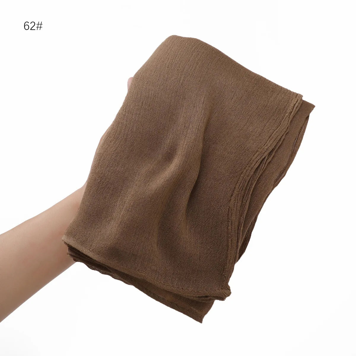 Women's Large Solid Polyester Hijab Scarf 80 x 190 cm (31.5 x 74.8 in) Long Muslim Headscarf Wrap Shawl Turban