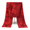 Red Cashmere Tassel Scarf Shawl Soft Winter Pashmina Wrap for Women