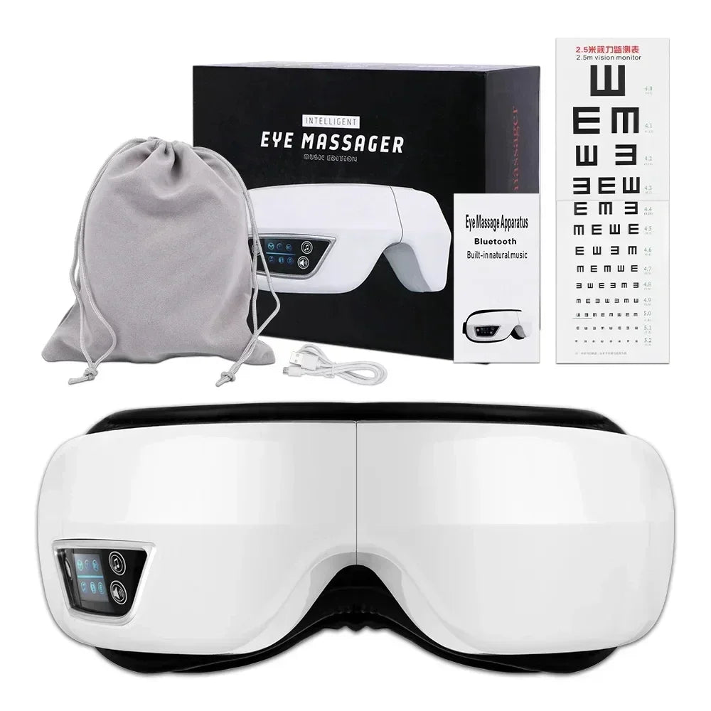 Smart Eye Massager – Airbag Compress & Vibration Eye Care with Bluetooth Music Sleep Mask