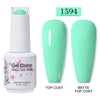 Red Semi-Permanent UV Gel Nail Polish 15ml (0.5 fl oz) Top & Base Hybrid