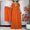 Women's Summer Kaftan Abaya – Loose Muslim Prayer Robe with Scarf, Traditional African & Islamic Dress