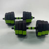 Adjustable 44 lb (20 kg) 4-in-1 Dumbbell Set for Home Gym - Converts to Barbell, Kettlebell & Push-Up Stand